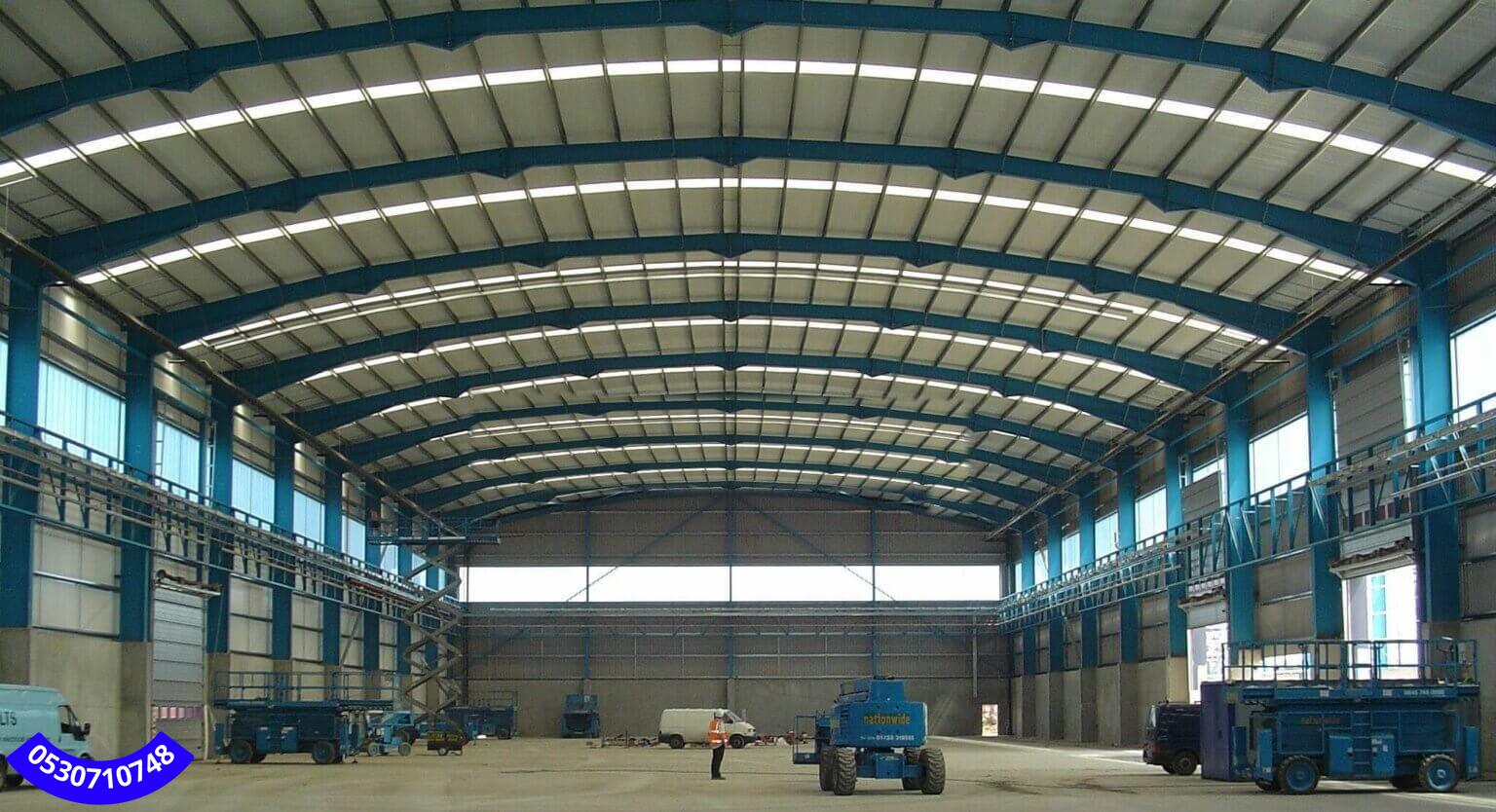 أنواع الهناجر الصناعية والتجارية