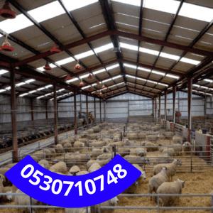 إنشاء هناجر مزارع وأعلاف