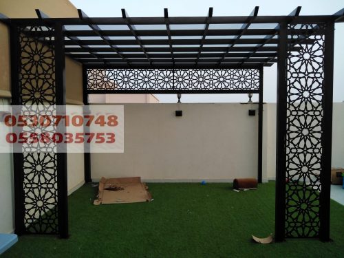 مظلات حدائق حديد