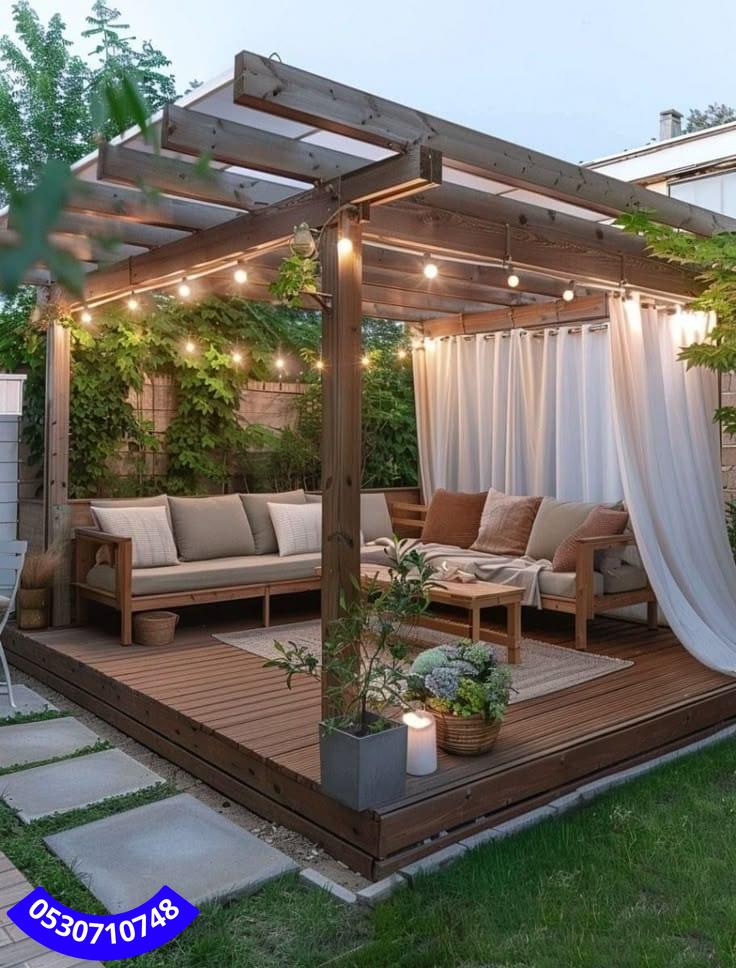 أنواع مظلات الحدائق